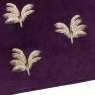 Paoletti Paoletti Guilded Palms Plum Embroidered Cushion