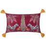 Paoletti Paoletti Kalahari Multicoloured Embroidered Velvet Cushion