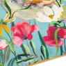 Paoletti Marais Bird Meadow Multicoloured Chenille Cushion close up