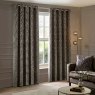 Paoletti Paoletti Manhattan Mink Velvet Room Darkening Eyelet Curtains
