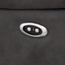Washington Power Recliner Chair In Steel Fabric close up button
