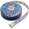 Hobby Gift Hobby Gift Woodblock Floral 150cm Retractable Tape Measure