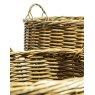 McGowan Rutherford Rustic Woven Log Baskets close up
