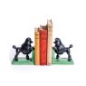 McGowan Rutherford Cast Iron Antiqued Pair Of Black Poodle Bookends in use