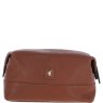 Ashwood Leather Milo Leather Wash Bag Chestnut