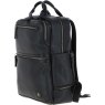 Ashwood Leather Jordan Leather Large Rucksack Black Angled Shot