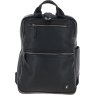 Ashwood Leather Jordan Leather Large Rucksack Black