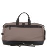 Ashwood Leather Fenland Canvas Leather Holdall Bag Mud/Grey