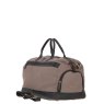 Ashwood Leather Fenland Canvas Leather Holdall Bag Mud/Grey Angled Shot