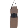 Ashwood Leather Fenland Canvas Leather Apron Mud/Grey