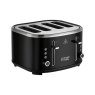 Russell Hobbs Stylevia Russell Hobbs Stylevia Black 4 Slice Toaster