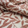 Close up of the rippled Abele fabric in Terracotta