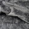 Close up of the rippled Castello fabric in Nickel