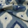 Close up of the rippled Chalet fabric in Navy