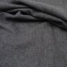 Close up of the rippled Devonshire fabric in Charcoal
