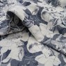 Close up of the rippled Glebe fabric in Navy