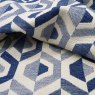 Close up of the rippled Gusta fabric in Navy