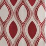 Close up of the Kasian fabric in Red