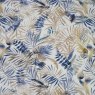 Close up of the Makati fabric in Blue