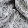 Close up of the rippled Metz fabric in Grey