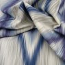 Close up of the rippled Nepal fabric in Blue