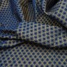 Close up of the rippled Sicily fabric in Blue