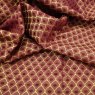 Close up of the rippled Sicily fabric in Wine