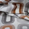 Close up of the rippled Soho fabric in Terracotta