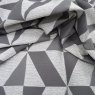 Close up of the rippled Tribeca fabric in Charcoal