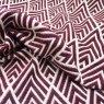 Close up of the rippled Asana fabric in Wine