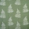 Close up of the Fern fabric in Green