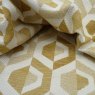Close up of the rippled Gusta fabric in Ochre