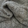 Close up of the rippled Hopsack fabric in Linen