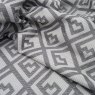 Close up of the rippled Izmir fabric in Grey