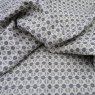 Close up of the rippled Limoges fabric in Grey