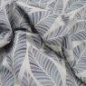 Close up of the rippled Metz fabric in Blue