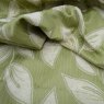 Close up of the rippled Sardinia fabric in Green