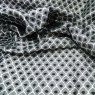 Close up of the rippled Sicily fabric in Black