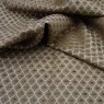 Close up of the rippled Sicily fabric in Chocolate