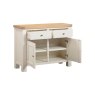 Arlington Standard Sideboard white background open doors