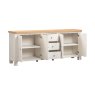 Arlington 4 Door Sideboard white background open