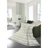 Biederlack Kian Stripe Green Throw lifestyle