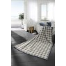 Biederlack Block Check Blue Throw lifestyle