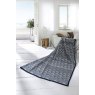 Biederlack Parquet Blue Throw lifestyle