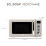 Haden Cotswold 20L Putty Microwave dimensions