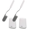Joseph Joseph Flex Lite Twin Toilet Brush Set Grey