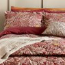 Morris & Co Larkspur Crimson Red Duvet Cover Set close up