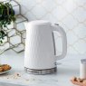 Russell Hobbs Honeycomb Kettle White Lifestyle