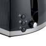 Russell Hobbs Honeycomb 2 Slice Toaster Black controls