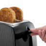 Russell Hobbs Honeycomb 2 Slice Toaster Black lever